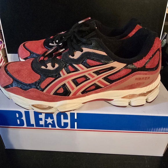 Asics Kids\' Red and Black Sneakers